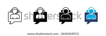 Consulting icon sheet multiple style collection