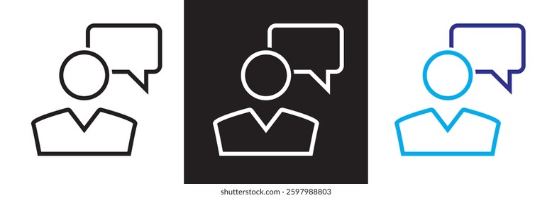Consulting icon. Vector illustration. isolated on white and black background. EPS 10