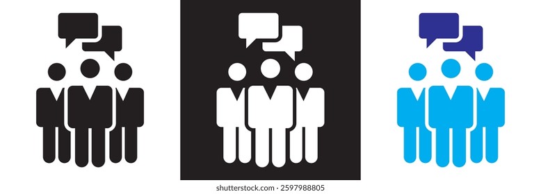 Consulting icon. Vector illustration. isolated on white and black background. EPS 10