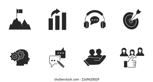 consulting icons set . consulting pack symbol vector elements for infographic web