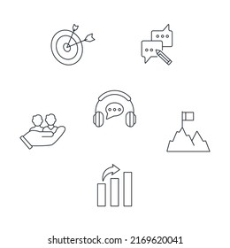 consulting icons set . consulting pack symbol vector elements for infographic web