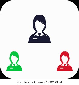 Consulting Illustration set. Blue, green, red icon.