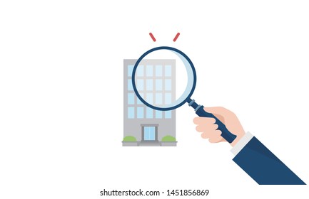 consulting image,with magnifying glass
,vector illustration