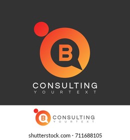 Consulting Initial Letter B Logo Design Stock Vector (Royalty Free ...