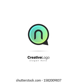 Consulting Initial Letter n logo, Design vecor company symbol logo template