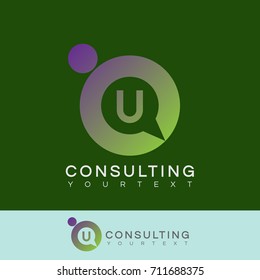 consulting initial Letter U Logo design