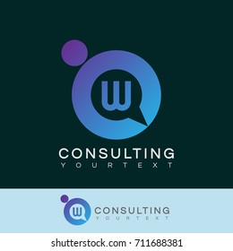 consulting initial Letter W Logo design