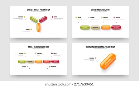 Consultoría Innovación Conjunto de Ilustración vectorial de diseño de marco infográfico de cinco y un paso. Escaparate de Producto 3 4 5 1 Colección de Plantilla de diapositiva de diagrama de elemento.