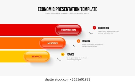 Consulting Insight Three Element Infographic Frame Design. Marketing Solution 3 Option Diagram Slide Layout. Product Proposal Slideshow Template Vector Illustration.