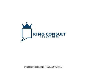 Consulting King agency logo, Consult logo vector Template