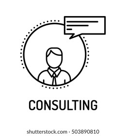 Consulting Line Icon