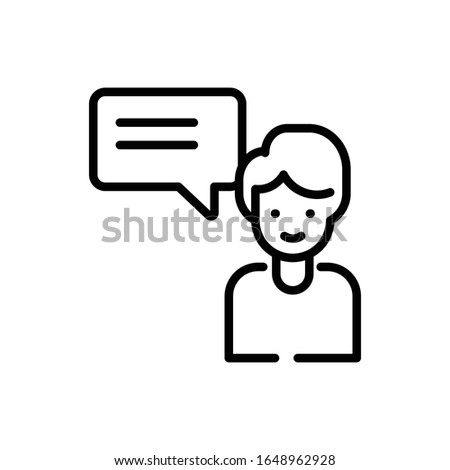 Consulting Line Icon. vector illustration. EPS 10
