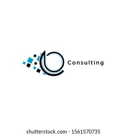 Consulting logo in the business company design.