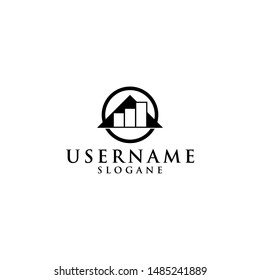 consulting logo concept black and white vector