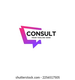 consulting logo corporation, Chat app logo