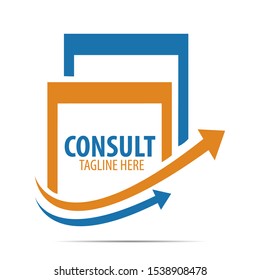 consulting logo icon graphic design symbol for company, corporation, business