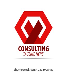 consulting logo icon graphic design symbol for company, corporation, business