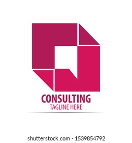 consulting logo icon graphic design symbol for company, corporation, business