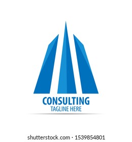 consulting logo icon graphic design symbol for company, corporation, business
