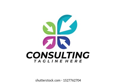 consulting logo icon vector isolated