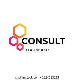Consulting logo icon vector isolated
