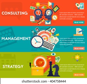Concepto de consultoría, administración y estrategia
