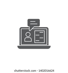 consulting persons vector icon concept, isolated on white background