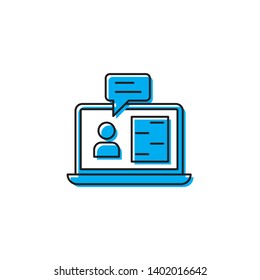 consulting persons vector icon concept, isolated on white background