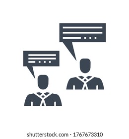 Consulting Related Vector Glyph Icon. Isolated on White Background. Vector Illustration.