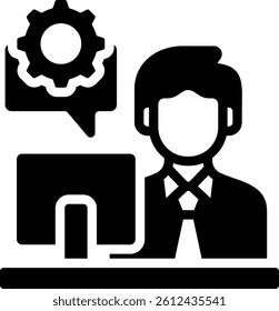 Consulting Services Icon Glyph Vector Illustration