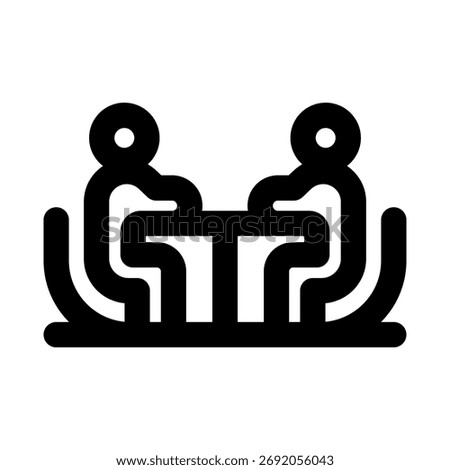 Consulting Services Icon — Professional Outline for Business and Advisory