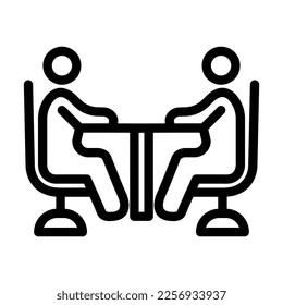 Vektor Line-Symboldesign für Consulting-Services