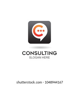 consulting square icon company logo