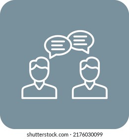 Consulting vector icon. Can be used for printing, mobile and web applications.