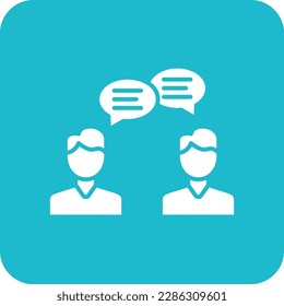 Icono de vector de consulta. Se puede usar para imprimir, móviles y aplicaciones web.
