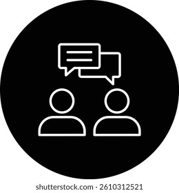 Consulting vector icon. Can be used for printing, mobile and web applications.