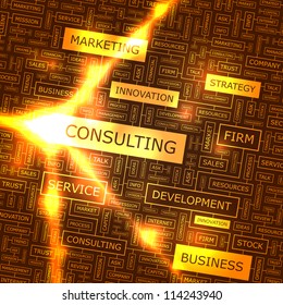 Consulting. Vector illustration for business.