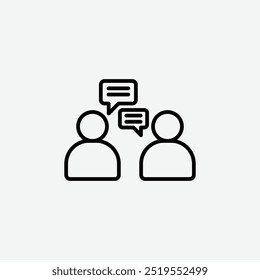 Consultingline vector icon. EPS 10