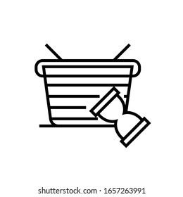 Consumer balance line icon, concept sign, outline vector illustration, linear symbol.