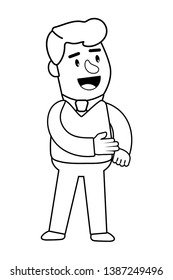 Consumer banking operations happy client isolated black and white