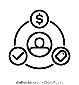 Elemento De Ícone De Comportamento Do Consumidor Para Design