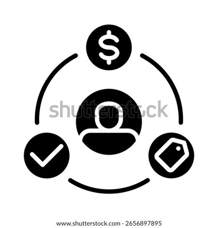 Consumer Behavior Icon Element For Design
