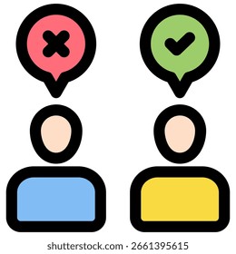 Símbolo do ícone Comportamento do Consumidor. Ilustração vetorial