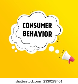 Consumer behavior. Vector illustration isolated on white background.
