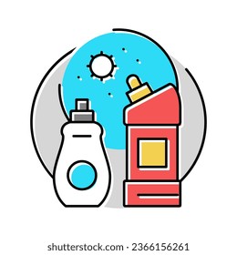 consumer chemicals color icon vector. consumer chemicals sign. isolated symbol illustration