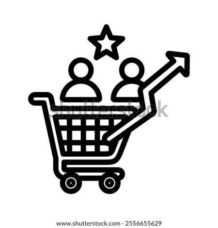consumer confidenceicon line vector illustration on white background.