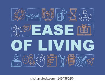 Consumer ease of living word concepts banner. Customer services presentation, website. Isolated lettering typography idea with linear icons. Vector outline illustration. On demand economy benefit