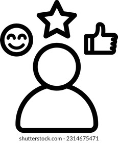 consumer experience icon, user experience vector