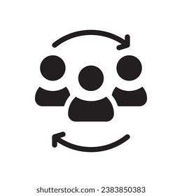 consumer glyph icon logo for website, application, printing, document, poster design, etc, Suitable for web Design,Logo,App