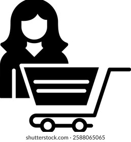 Consumer Icon Glyph Vector Illustration